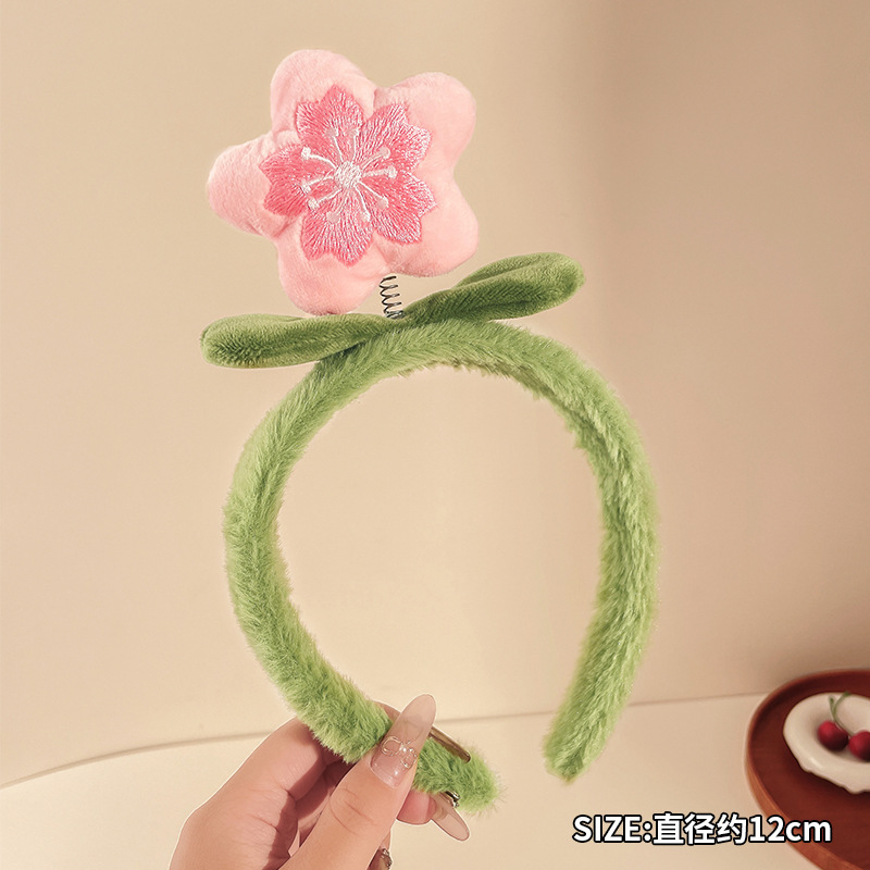 Otoño y invierno peluche bandeja de cabello lavado de la cara aplicación máscara especial de prensado bandeja de cabello paquete de cabello pato amarillo dibujos animados toque de cabello agujero de cabello