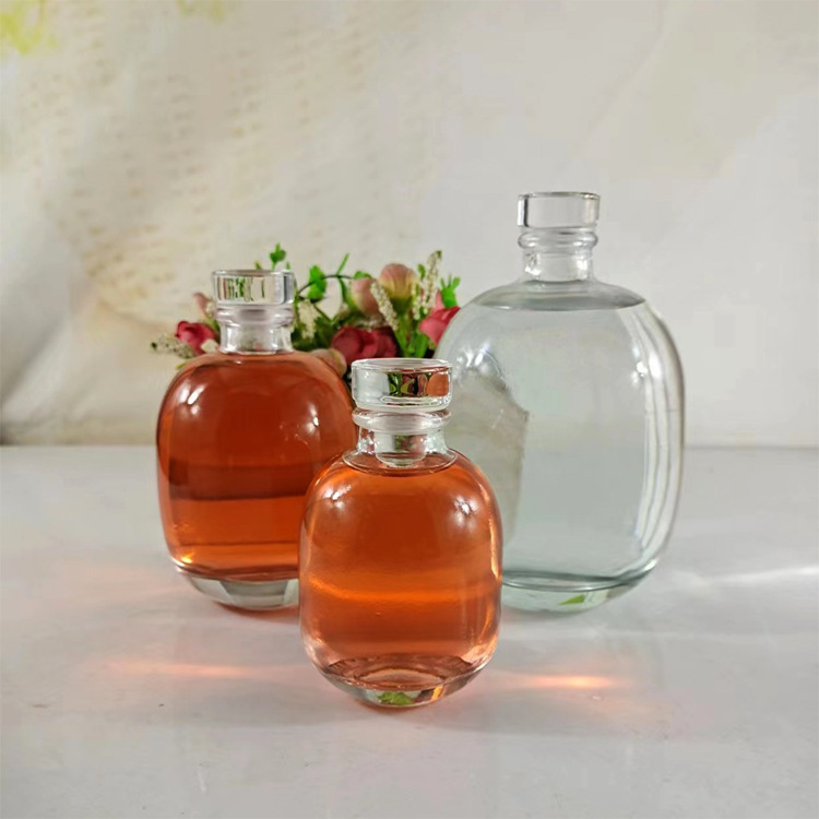 高档250ml玻璃酒瓶500ml果酒瓶磨砂玻璃瓶泡酒瓶空瓶冷萃咖啡瓶