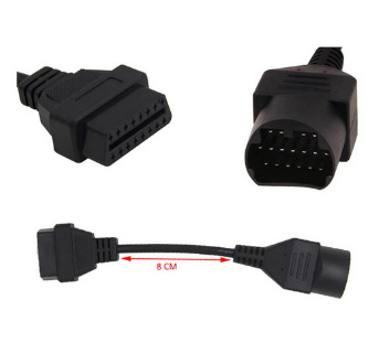 适用于马自达汽车转换线电脑连接线诊断线OBDII 16P to mazda 17P