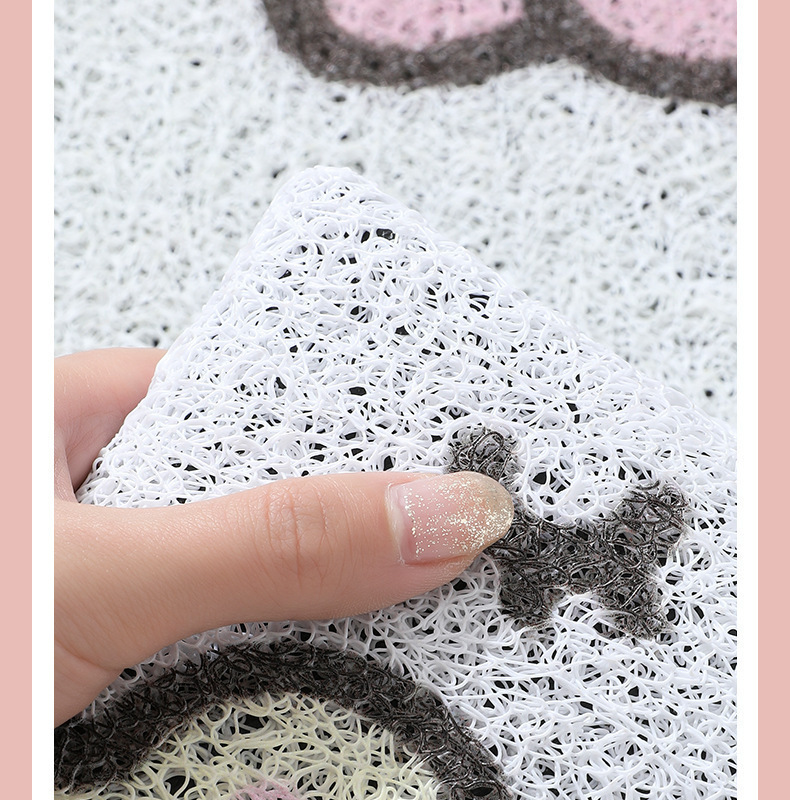 Hellokitty Car Wire Loop Floor Mat for Driver's Seat, Universal, Easy to Clean, Car Interior Carpet Mat, Protective Mat