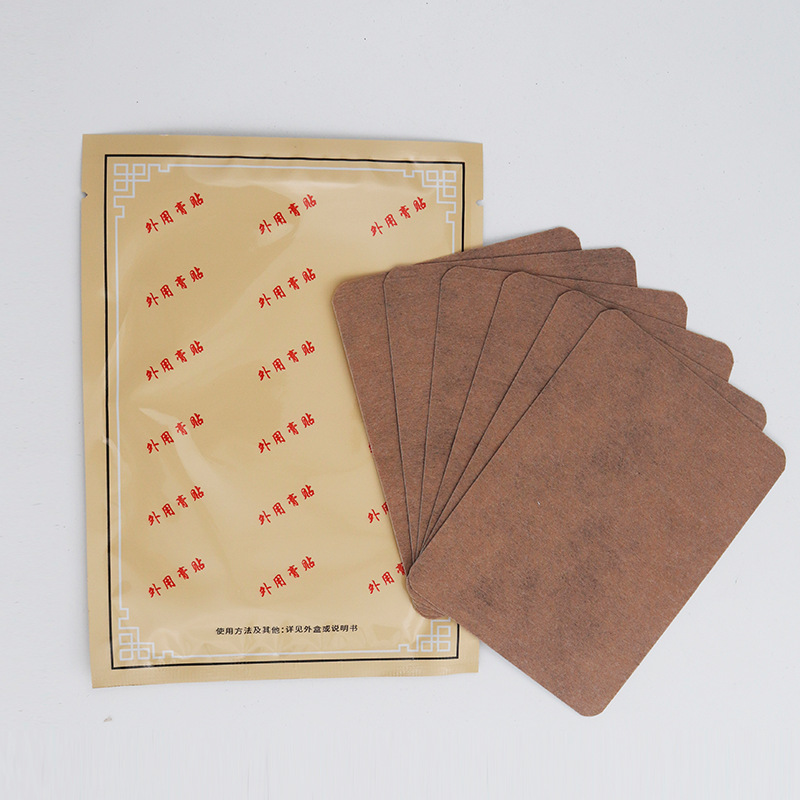 Musk Pain Relief Patch Herbal Plaster for Joint Neck Lumbar Support 12x8cm 6 Patches per Box in use