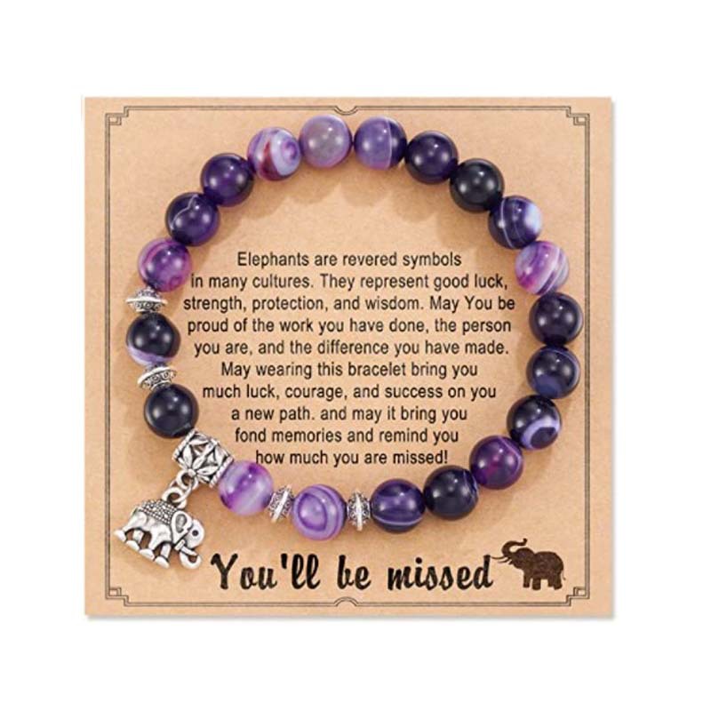Fashion Elephant natural stone Beaded Bracelets