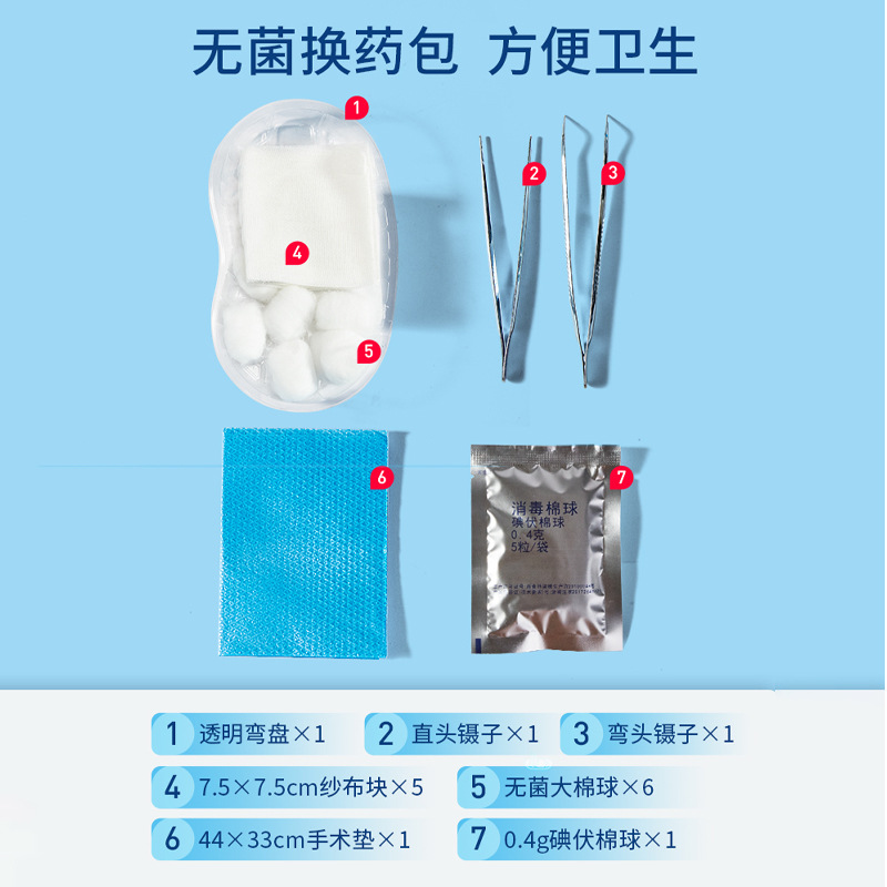 醫用一次性換藥包無菌拆線護理包醫院同款手術後消毒包紮傷口套裝