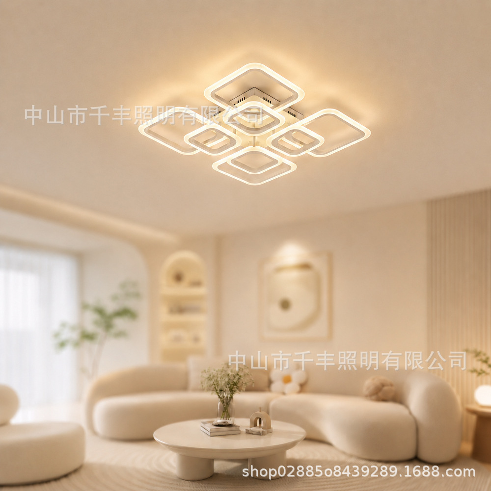 Luz de techo acrílico transfronteriza simple moderna entrada del comedor iluminación principal nórdica lámpara de sala de estar lámpara de dormitorio