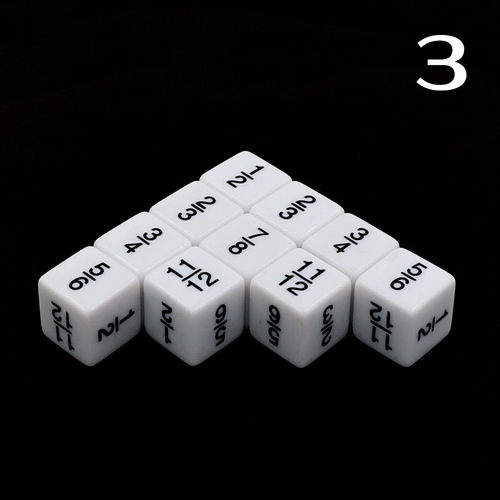 Cross-border supply No. 16 fraction symbol auxiliary teaching dice + - multiplication and division operations dice mathematics arithmetic fractions