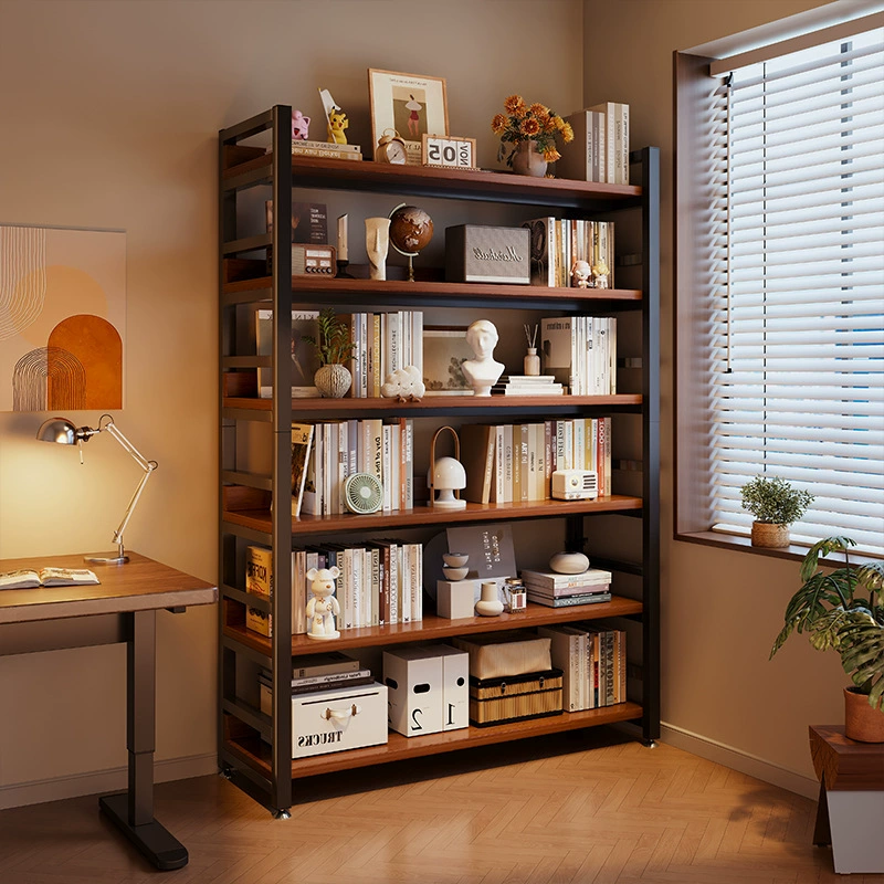 Напольная книжная полка для дома, интегрированная настенная полка для гостиной, стеллаж для студенческой библиотеки, простой книжный шкаф
