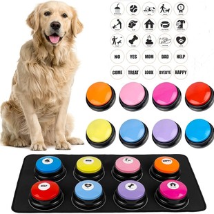 Dog Button Speak Pet Communication Button Sound Ring Voice Toy Recording Soothing Artifact Training Dialogue