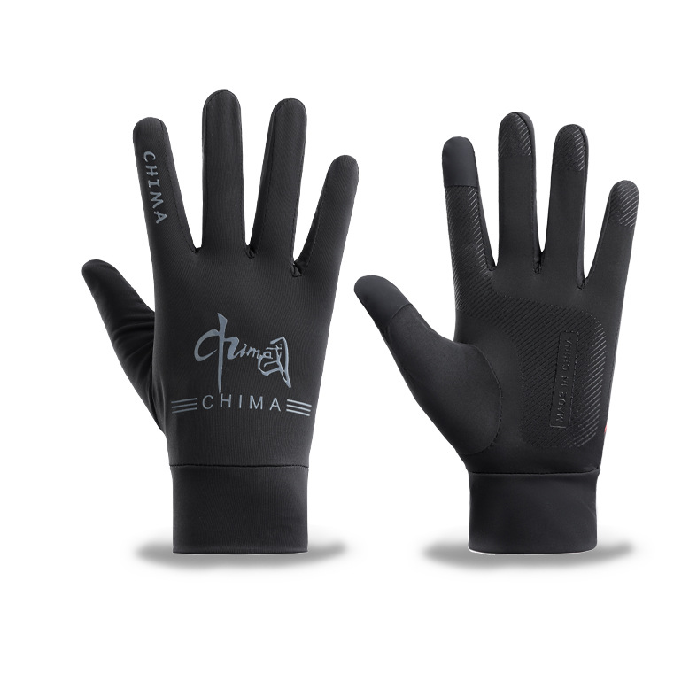 Guantes de ciclismo para hombres de verano delgados anti-UV antideslizante pantalla táctil transpirable conducir guantes de hielo de pesca