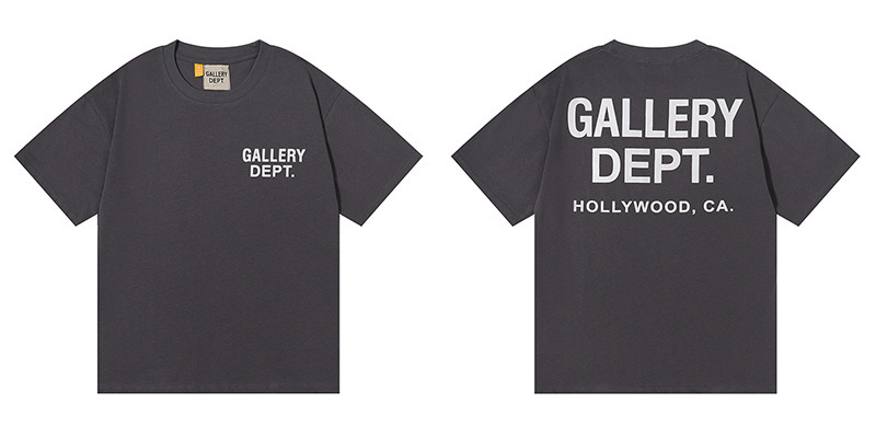 正確版GALLERY DEPT美潮洗水高品質プリント半袖高街落書きtシャツ|undefined