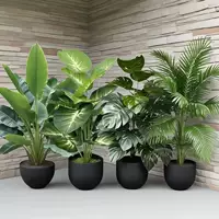[Mùa Tựu Trường Qixi] Miếng dán tường cây xanh mô phỏng dễ lắp đặt, cây giả tự dính không cần khoan, vật dụng không thể thiếu cho ký túc xá và nhà trọ.