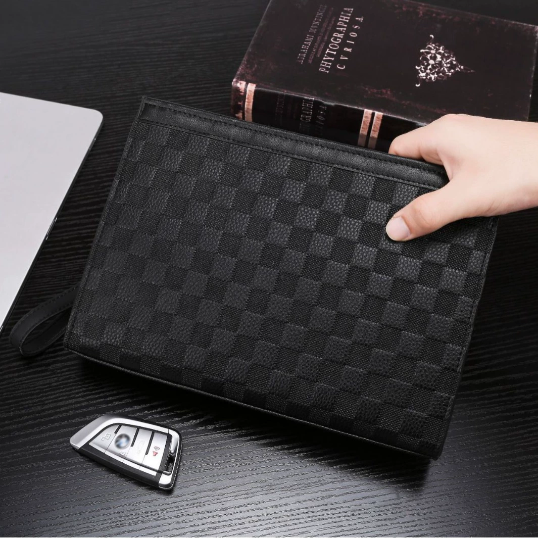 Small clutch bag, wallet, capacious mobile phone, hand loop bag, business version, high-end