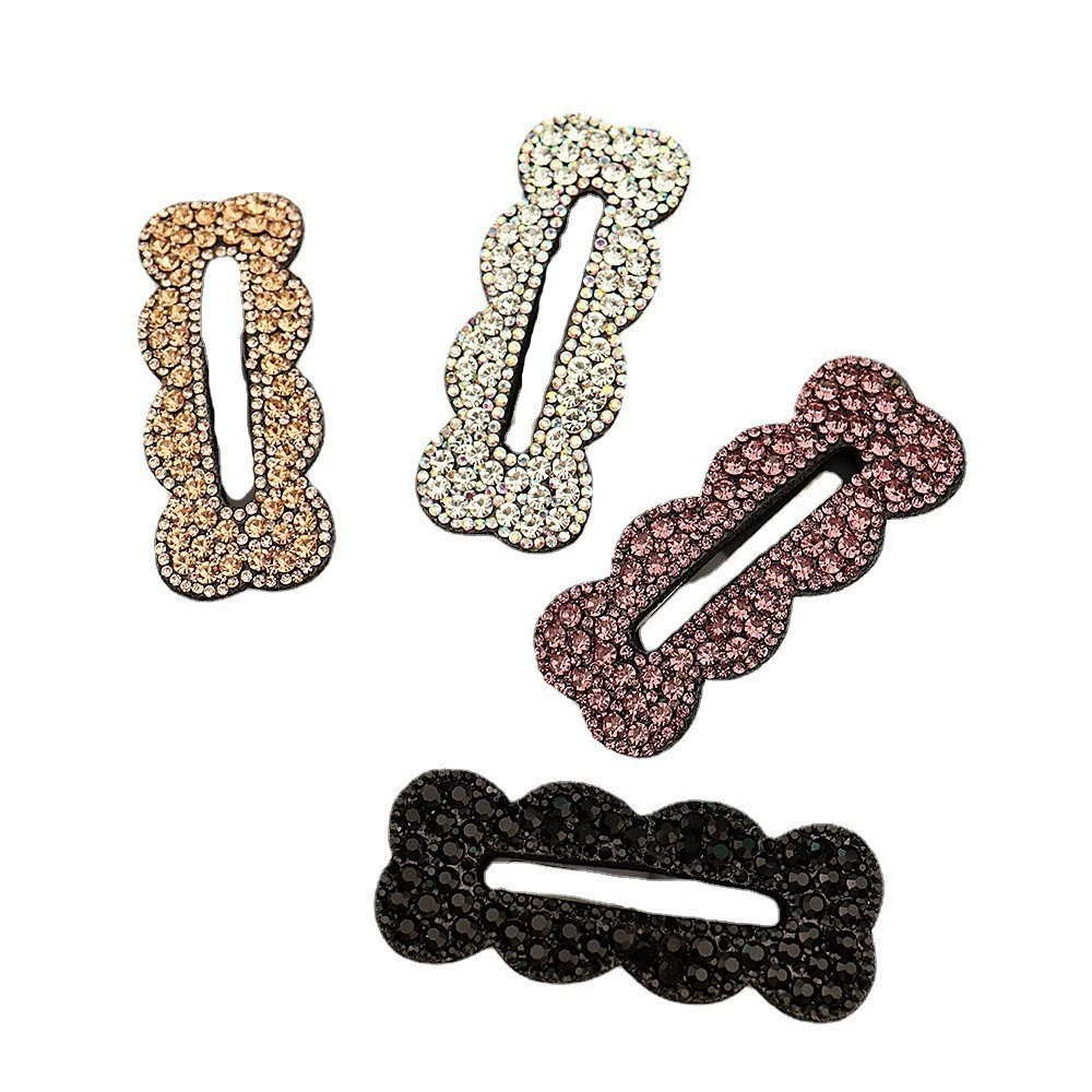 Заколка Hairgrip, интернет- знаменитость, простой и элегантный дизайн, украшение из камней