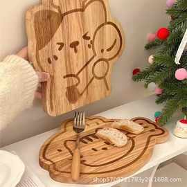 木制猫咪菜板博主同款可爱动物厨房家用蔬菜水果砧板托盘