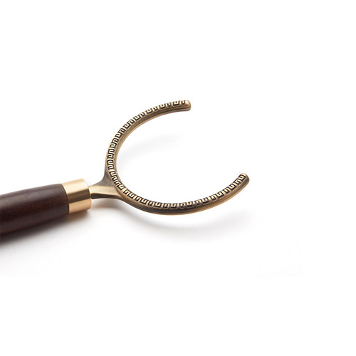 Ebony tea cup, fork and coaster, rosewood copper saucer, large and small kung fu tea ceremony, anti-scalding cup clip, tea clip, egg tart
