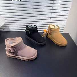 冬季儿童雪地靴男童鞋女童靴子新款棉靴保暖雪地棉一手码批发