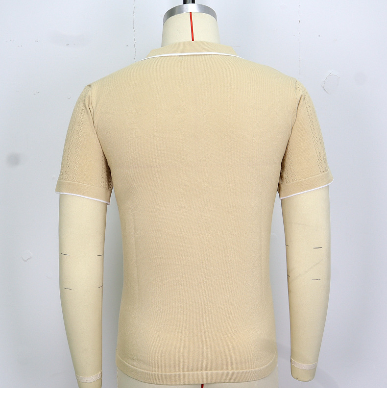 245g Weight Short Sleeve Sleeve Length Tencel Fabric Type Regular Top Length Casual Occasion Turndown Neckline Regular Fit Fit Type Solid Color Pattern Summer Season Men's Gender Simple Style Style Men's Solid Color Simple Style Turndown Short Sleeve Regular Fit Men's T-shirt 20