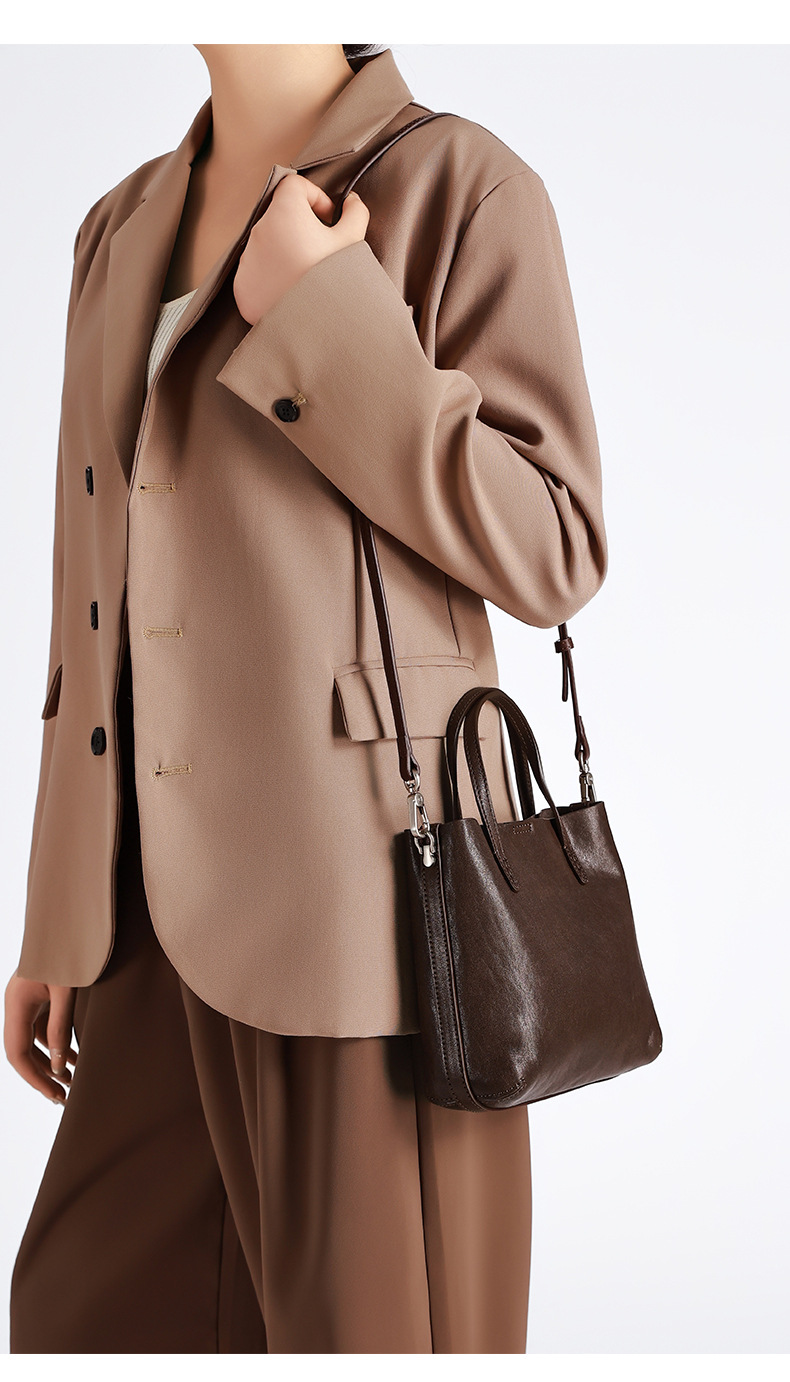Borsa a secchiello in vera pelle di vacchetta donna di lusso_voghion.com
