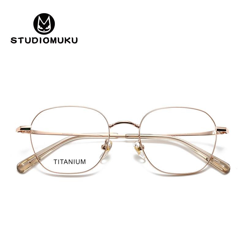 Gafas de madera STUDIOMUKU, ambiente exquisito, monturas de gafas ovaladas, que se sienten buenas para hacer una fortuna