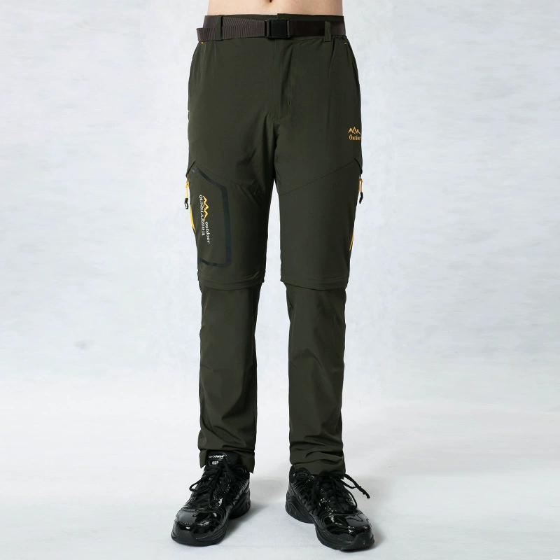 Уличные парные повседневные трансграничные съемные двухкомпонентные быстросохнущие тонкие дышащие брюки для альпинизма больших размеров для мужчин и женщин