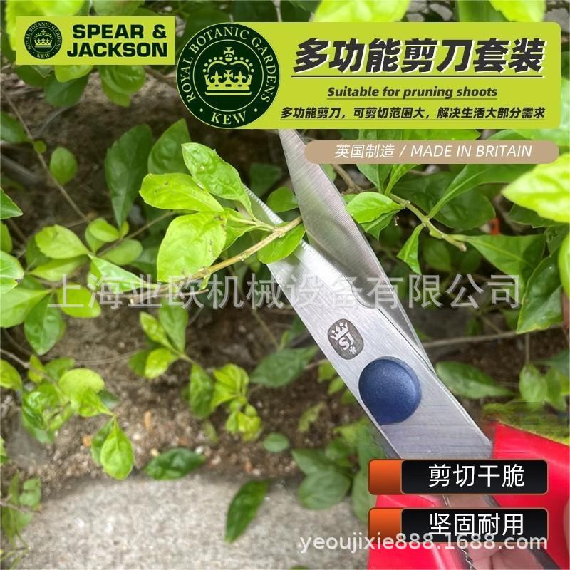 英国SPEAR & JACKSON厨房花园艺食品级多功能剪刀三件套家用
