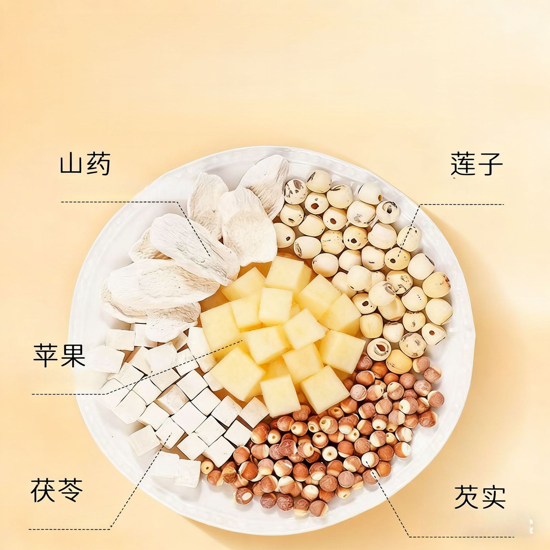 Apple Four Spirits Soup Herbal Tea Si Shen Tang 100g 20 Triangle Bags No-Cook Daily Wellness Brew preparation
