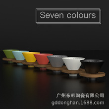V60陶瓷咖啡滤杯手冲咖啡过滤器螺纹滴漏式咖啡漏斗家用咖啡器具
