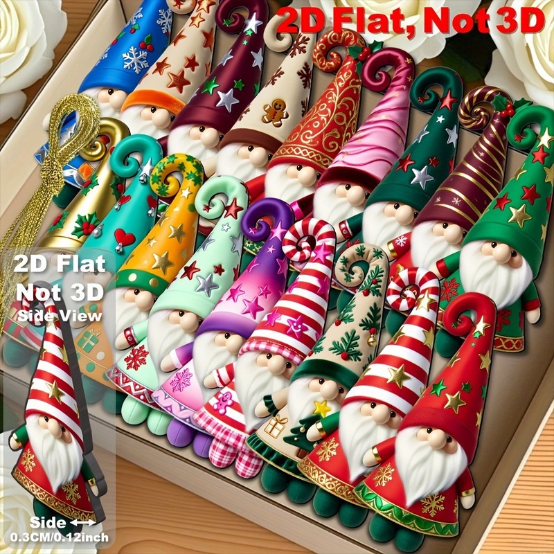 新品8件彩色圣诞侏儒装饰品派对装饰圣诞节感恩节完美悬挂装饰品|undefined