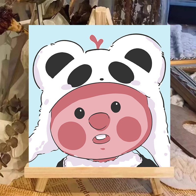 Pintura al óleo digital animal 20 * 20 dibujos animados pintados a mano para curar la pintura pintada a mano pintada al por mayor pintada a mano image 33