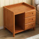 Small Solid Wood Bedside Table Rental House Bedroom Household Storage Cabinet Cheap Clearance Bamboo Simple Bedside Table