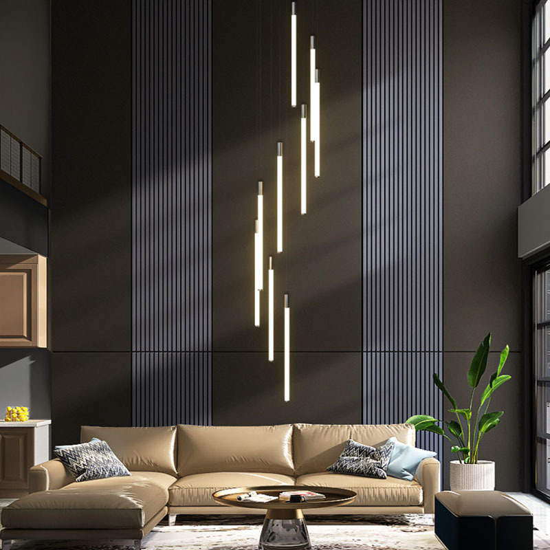 Landelier creativo de un candelier de apartamento de una longitud luminosa generación de 360 candelier villa LOFT escalera personalidad moderna