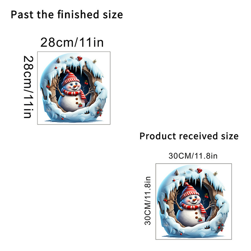 厂家昆尚品新款圣诞节3D破墙圣诞雪人自粘墙贴画客厅卧室装饰贴画|undefined