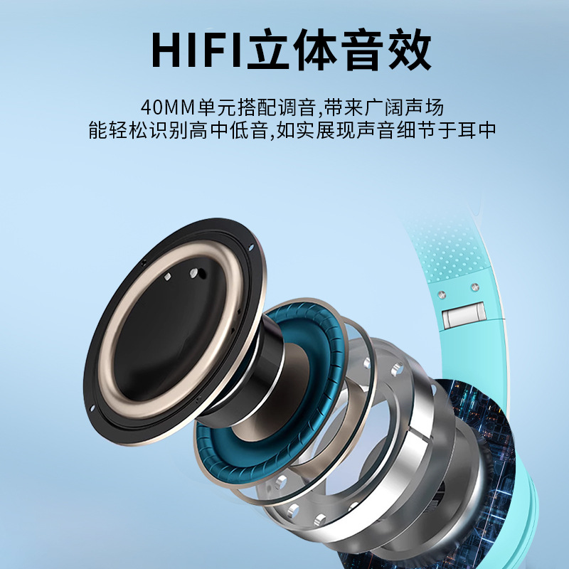 Nuevo modelo privado gradiente de dibujos animados gato oído auriculares bluetooth auricular inalámbrico luminoso lindo niños auriculares fabricante