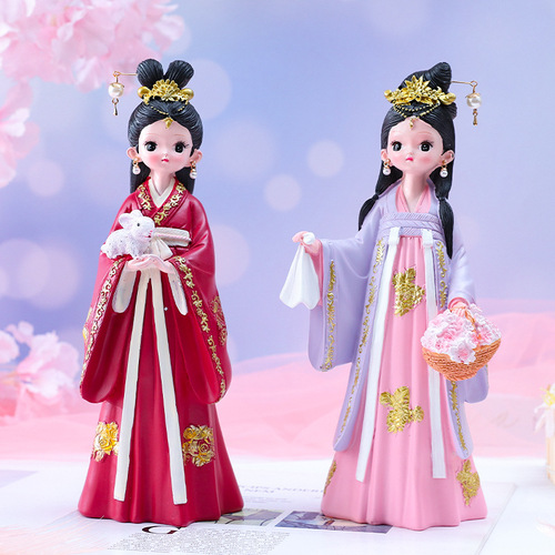 New ancient style Hanfu girl's princess ornaments girl's birthday gift home accessories creative travel commemorative gifts