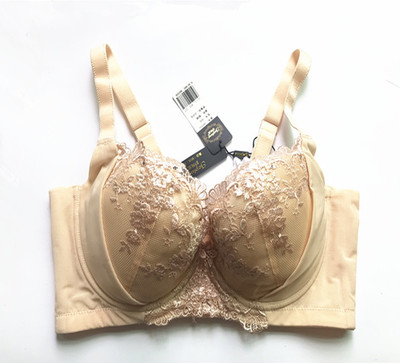 刺绣薄杯有钢圈文胸 珍芙妮4101聚拢调整型收副乳上托女内衣胸罩