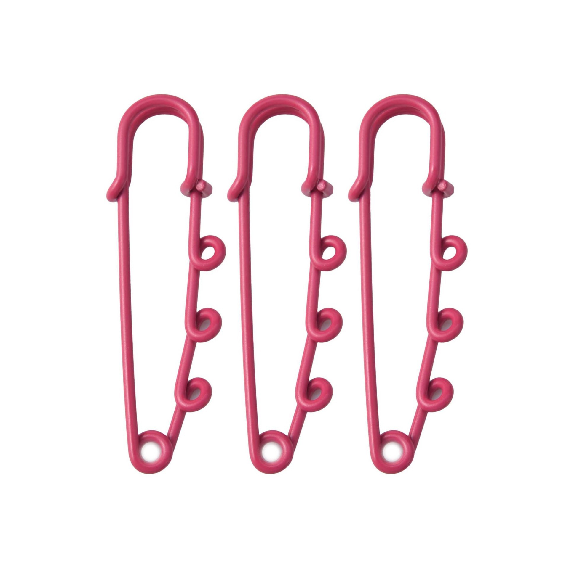 Broche décorative personnalisée à trois trous, serre-taille, avec boucle de sécurité anti-dévoilement._voghion.com