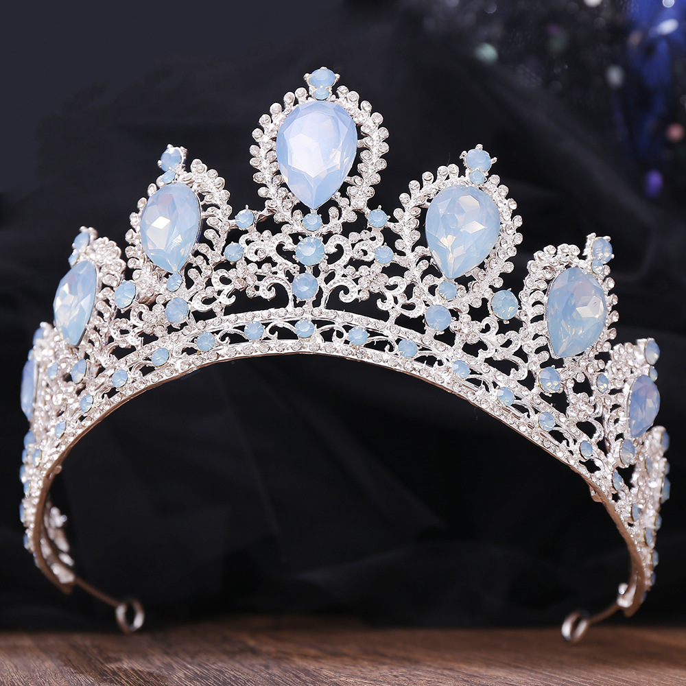 410g Weight Crown Hair Accessories Type 1 Piece Quantity Wedding, Birthday, Festival Occasion Alloy Material Crown Pattern Women's Gender Diamond Design Elegant, Romantic Style Elegant Romantic Women's Crown Alloy Diamond Crown 3