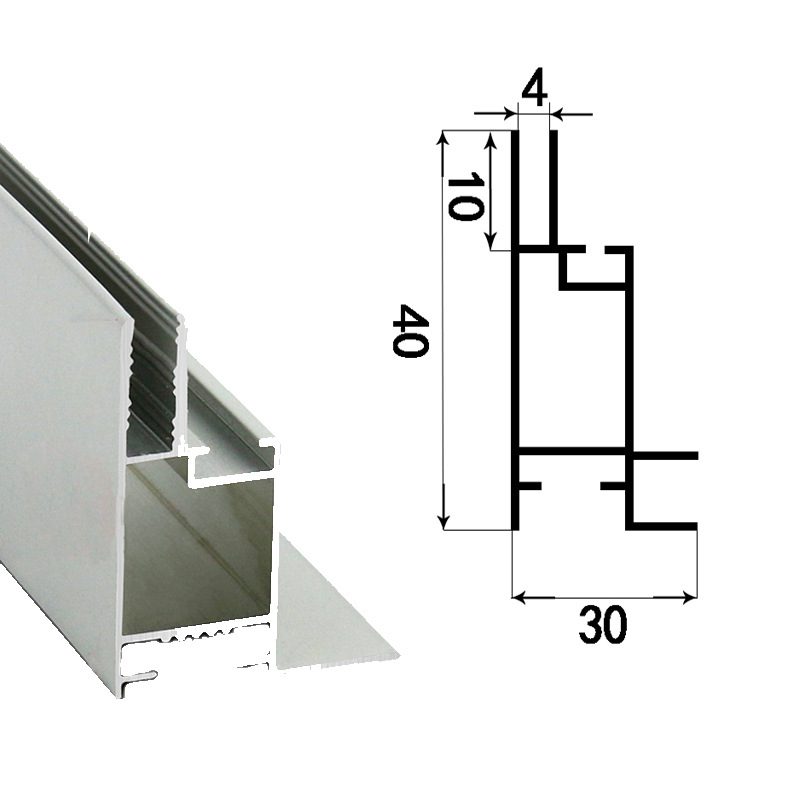 4公分卡布灯箱边框软膜灯箱铝合金型材广告牌商用灯牌门头LED灯箱