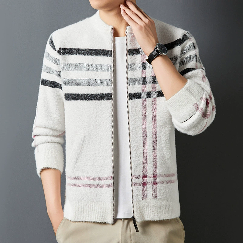 Новый корейский кардиган свитер мужской тренд вязаный повседневный вязаный свитер мужской бейсбольный воротник кардиган свитер куртка