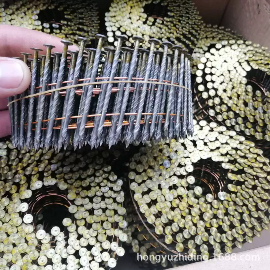 螺纹卷钉气动光杆托盘铁钉卷钉枪用钉子木托盘包装木工现货钢钉