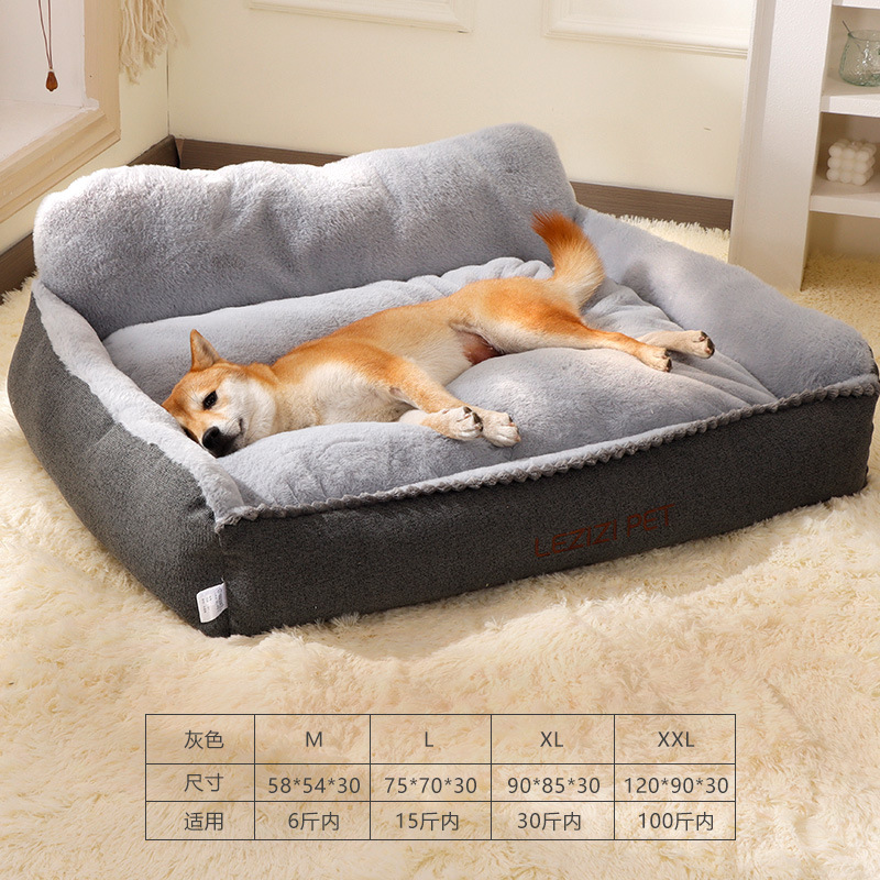 La camada para gatos es cálida en invierno, desmontable y lavable, tapete para gatos, tapete para perros grande, caseta para perros semicerrada, engrosada, productos para gatos