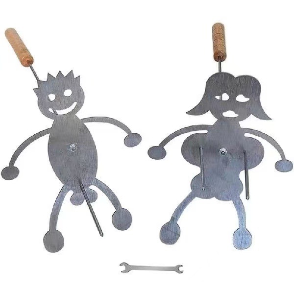 供应不锈钢烧烤棒  跨境新品烧烤 炊具烧烤  男孩女孩不锈烧烤叉