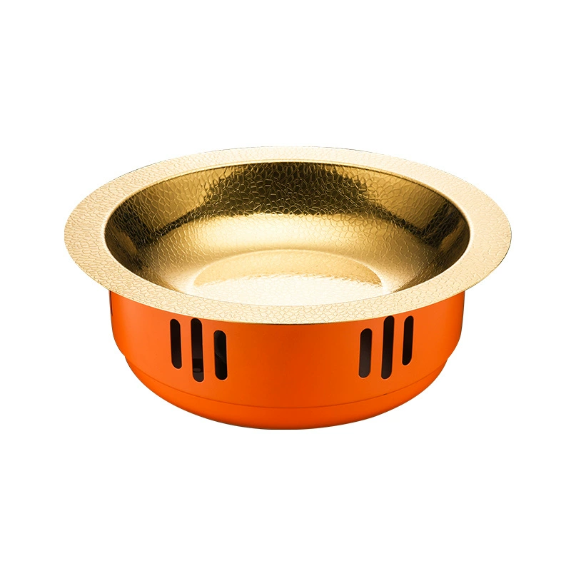 Japanese hammered dry boiler stainless steel meat crab pot alcohol stove commercial small hot pot spicy crayfish farmhouse fried meat