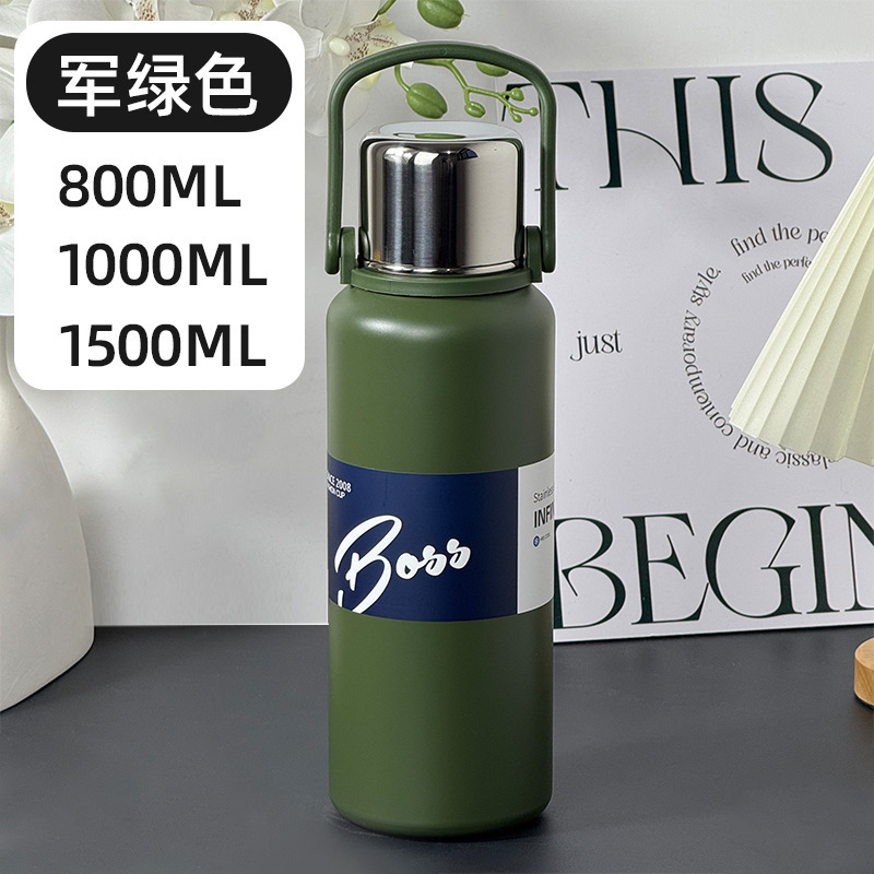 316水杯保温杯户外运动提手杯登山不锈钢值饮大容量便携水壶|undefined