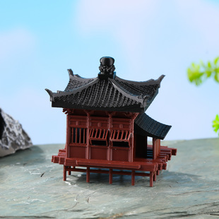 Sand Table Ornaments, Fish Tank Landscaping, Bonsai Rockery, Pavilion, Ancient Building 3D Printing Accessories, Micro Landscape, Chinese Style Resin Ornaments