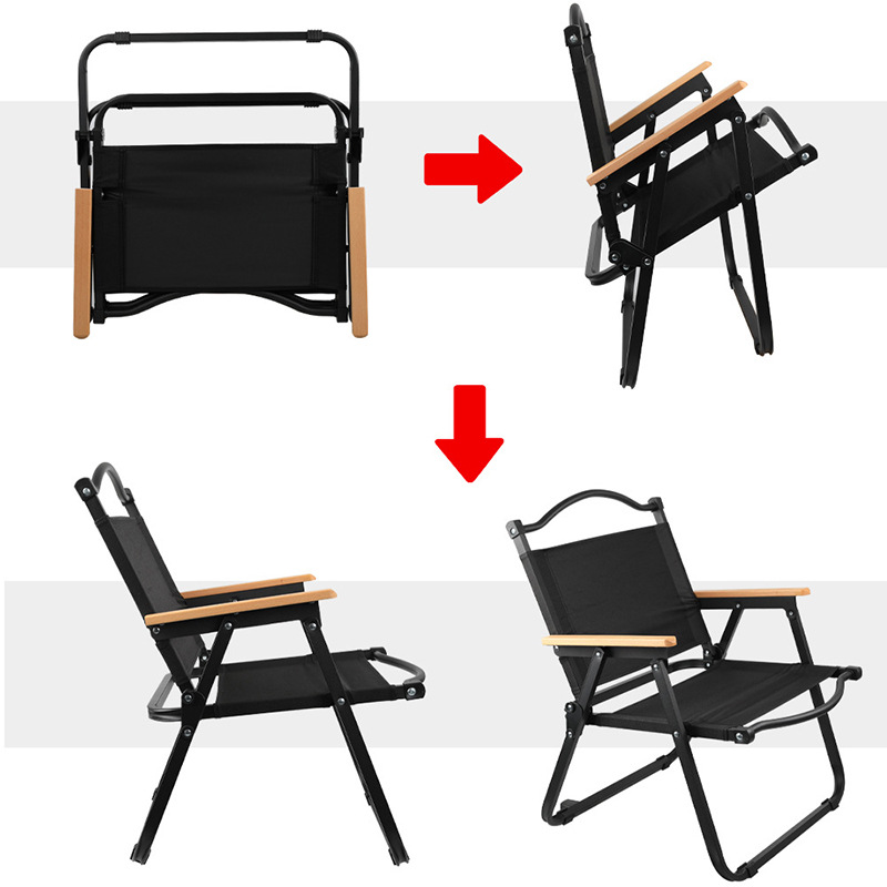 Camping al aire libre silla Kermit silla portátil de playa silla de pesca silla plegable con respaldo silla de luna de Oxford