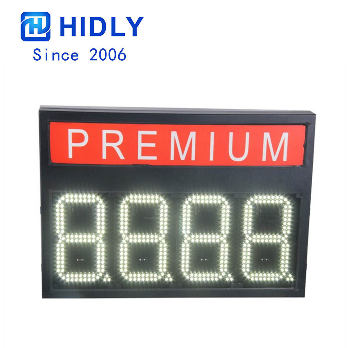 制作山东烟台8寸WIFI发光字加油站显示屏厂家