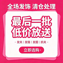 发簪耳饰发圈义乌发饰大合集耳环高级感儿童发夹头饰抓夹网红发箍