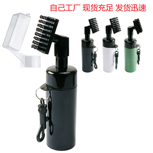 New anti-leakage】golf ball groove sprinkler brush kettle brush push-type golf club spray cleaning brush