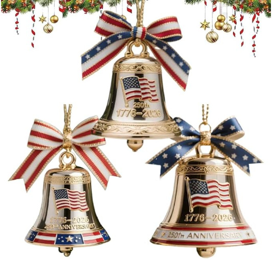 Nuevos productos transfronterizos Estados Unidos 250 aniversario Bell Ornament acrílico