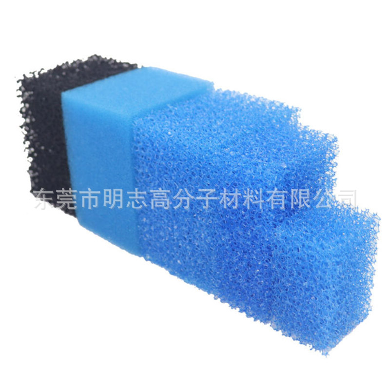 净水器过滤海绵 粗细孔黑色聚氨酯蜂窝状爆破过滤棉 工业防尘滤棉